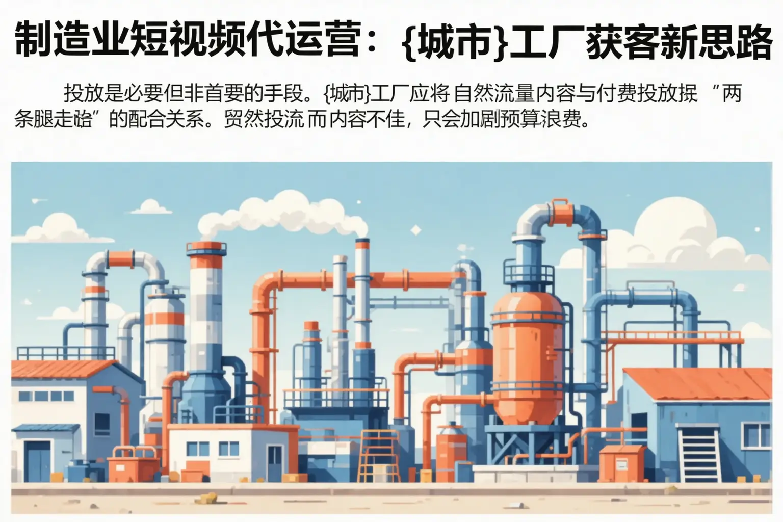 制造业短视频代运营:永德工厂获客新思路